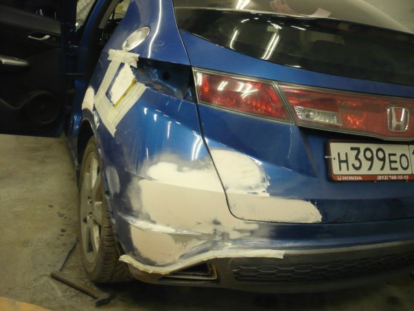Кузовной ремонт Honda Civic 5D 2010 – 01